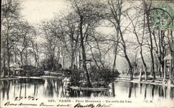 CPA Paris Park Heap a corner of the Lake