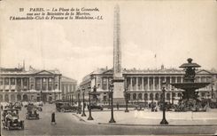 CPA Paris the Place of the Harmony seen on the Ministry for the Navy