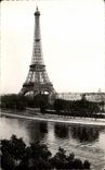 CPSM Paris La Tour Eiffel Et La Seine