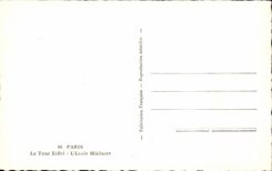 CPA Paris La Tour Eiffel L'Ecole Militaire