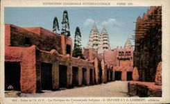 International CPA Expostion Colonial Paris Palate of the Gantries of the Indigenous Tradesmen Olivier Paris