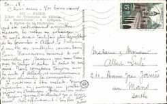 CPSM Paris Arc De Trimophe de Etoile la opera del corazon de la consagracion la iglesia de la Madeleine