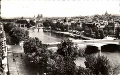 CPSM Paris Seen Panoramlque Sur La the Seine