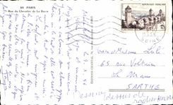 CPA Paris Rue Of the Knight Of the Bar Crowns Montmartre Heart