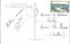 CPA Paris y sus maravillas vistas a partir de la noche del banco izquierdo en la catedral nuestra senora