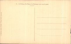 CPA the Abbey St Pierre de Solemes seen under the Bridge