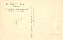 CPA Saint Germain En Laye Le Chateau Facade principale