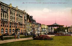 CPA Boulogne on Sea Boulevard co Beuve and the Imperlal Hotel
