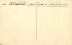 CPA Pyrenees La breche de Rolland Muraille cote sud Cirque de Gavarnie