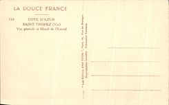 CPA La Douce France Cote D'Azur Saint Tropez Vue Generale Et Massif De l'Esterel