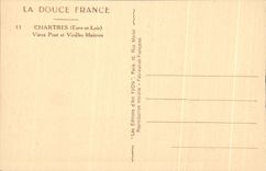 CPA Soft France Chartres Old man Bridge And Old Brebion Houses