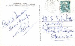 CPA Our Cantal Saint Project close Calvinet