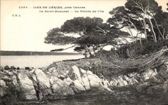 CPA Iles De Lerins Close Cannes Ille Saint Honorat La Points Island