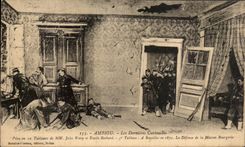 CPA ambiguo la pieza pasada de Militaria de los Cartouches en 10 tablas de transbordador