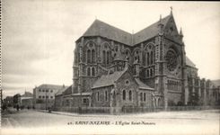 CPA Saint Nazaire the Church Saint Nazaire