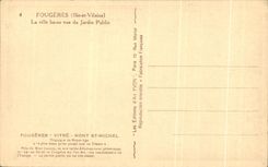 CPA Fougeres La City Low Sight Of the Public garden