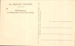CPA Reims La Fountain Sube and Place Drouet d' Erlon