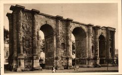 CPA Reims La Gate Mars (Roman time gallo)