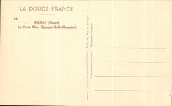 CPA Reims La Gate Mars (Roman time gallo)