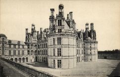 CPA Chateau de Chambord Vue prise a l'ouest