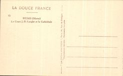 CPA Rheims the Langlet Course and the Cathedral