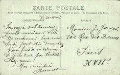 CPA Lille the Monument Of Pasteur