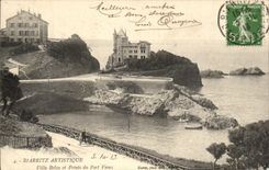 CPA Biarritz Artistique Villa Bela et Pointe du Port Vieux