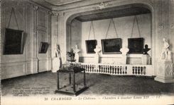 CPA Chambord Le Chateau Chambre a coucher de Louis XIV