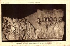 CPA Musee Du Louvre Ceremonie Religieuse Devant le Temple de Jupiter Capitolin