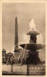 CPA Paris En Flanant L'Obelisque Et Les Grandes Eaux Place De La Concorde