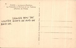 Casa del La Tremoille y de Mollien And Tileries de la lumbrera de CPA Paris de la flora