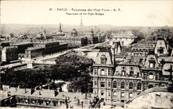 CPA Paris Panorama Of the Eight Bridges Panorama