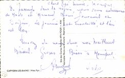 CPA Souvenir De Capvern Les Bains