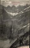 CPA the High Pyrenees Gavarnie the Cascade De And Peaks Of the Cascade