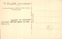 CPA Paris While Strolling Siante Vault And the Grid Of Palais De Justice The Holy Chapel