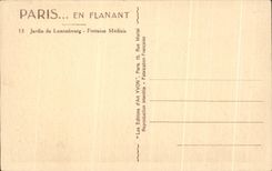 CPA Paris While Strolling Garden Of Luxembourg Medicis Fountain