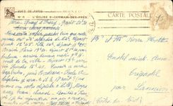 CPA the Church German St Of Near