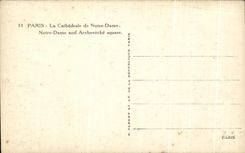 CPA Paris la catedral de Notre Dame