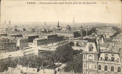 CPA Paris Panorama of the seven Bridges taken of St Gervais