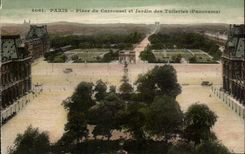 CPA Paris coloca el carrusel y el jardin del Louvre Tileries