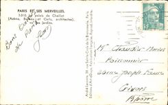 CPA Paris And its Wonders the palate De Chaillot