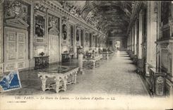 CPA Paris el museo del Louvre la galeria de Apolo
