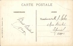 CPA the Great War Rheims Corner of the street of Cordeliers and the street of the University after the Militaria bombardments