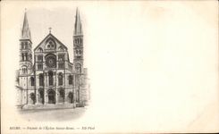 CPA Rheims Frontage of the Church Saint Remi