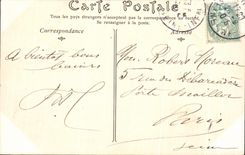 CPA Rouen the Theater of Arts Trams