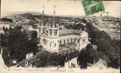 CPA Vichy L'Eglise Saint Louis Vue Panoramique