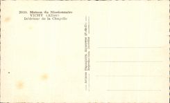 CPA Maison Du Missionnaire Vichy Interieur De La Chapelle