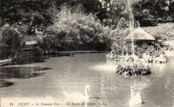 CPA Vichy Le Nouveau Parc Le Bassin Des Cygnes