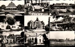 CPA Vichy Casino Source Chamel Goll House Ets Thermal Hotel de Ville Casino Source Ceteatins Piscine