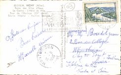 CPA Vichy Reine des Villes d'Eaux Le Casino L'Hotel de Ville